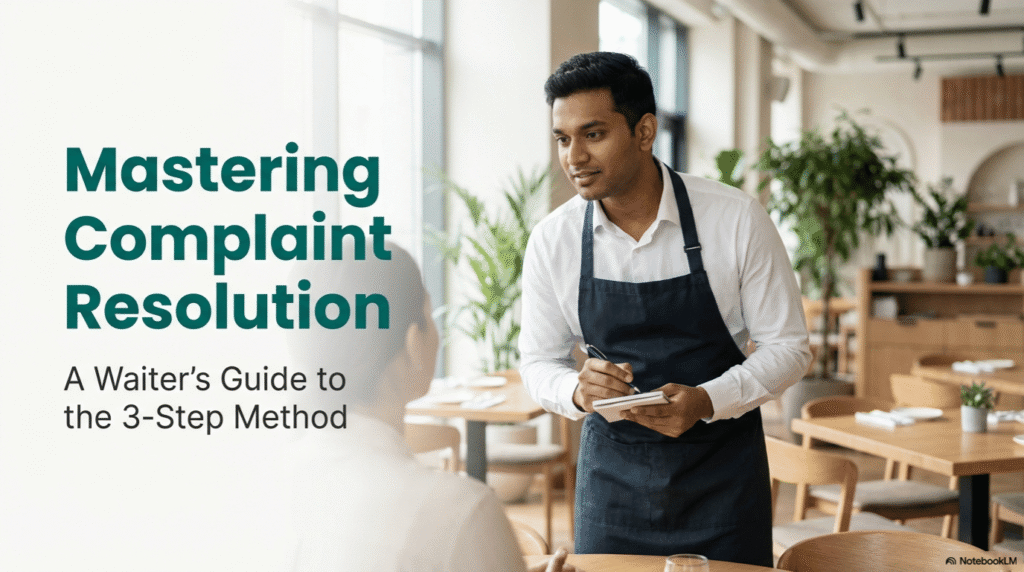 How to Handle Customer Complaints in English: A Simple 3-Step Method for Waiters