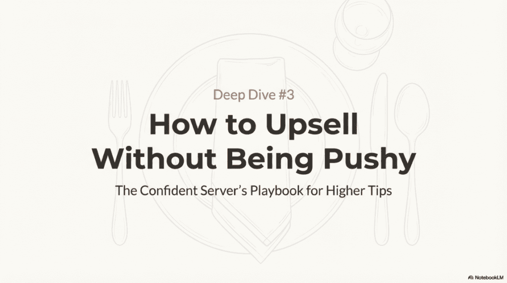 How to Upsell Without Being Pushy – Natural Server Techniques That Increase Tips