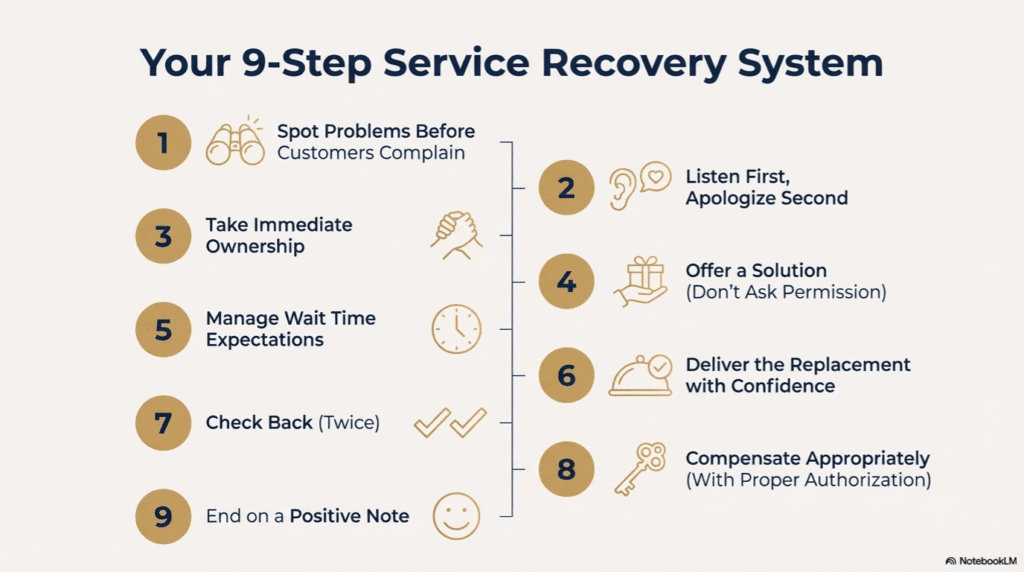 The Service Recovery Strategy (Step-by-Step)