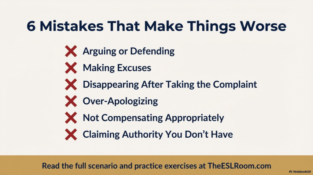 restaurant service recovery. Common Mistakes to Avoid