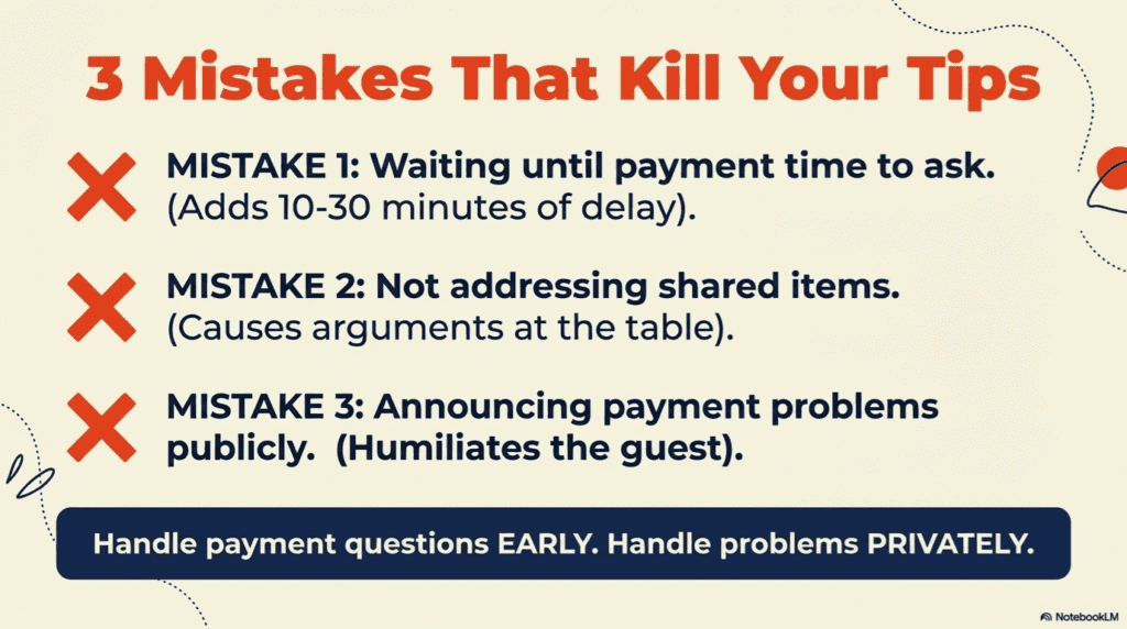Managing Payment and Separate Checks