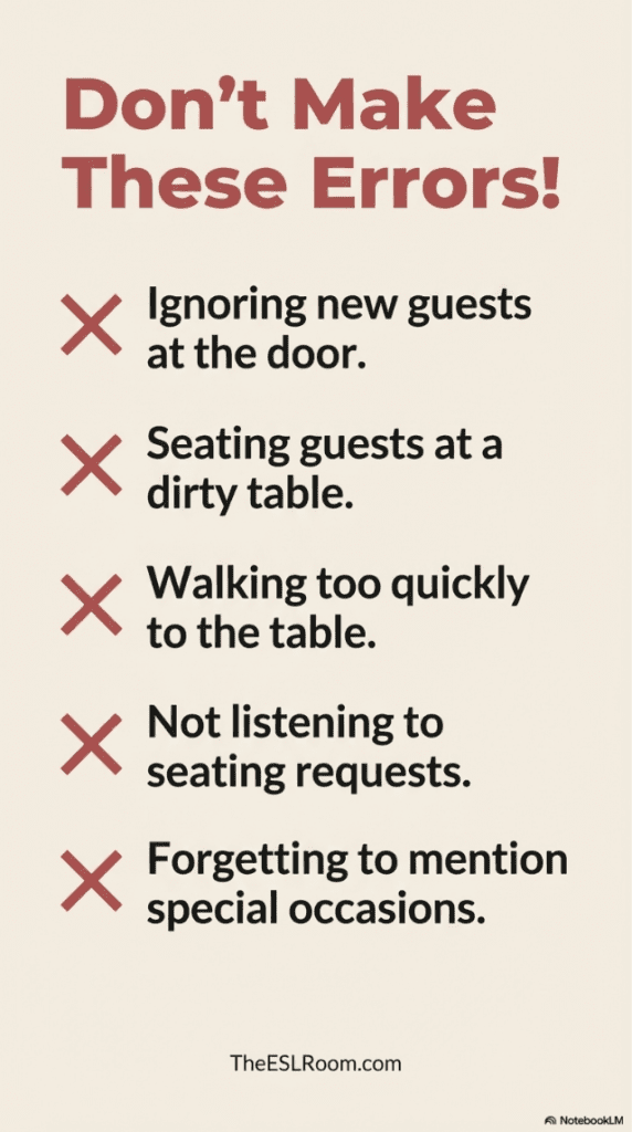 How to Seat Guests Professionally
