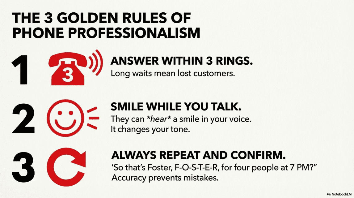 Phone & Reservations: Taking Calls and Booking Tables in Professional ...