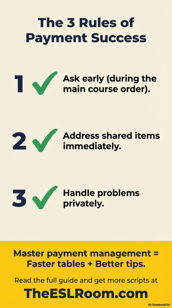 Managing Payment and Separate Checks