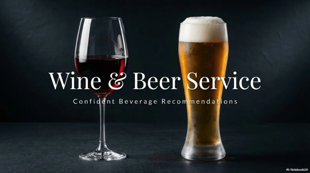 Wine & Beer Service: Confident Beverage Recommendations