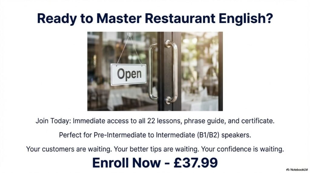 ready to master restaurant English?