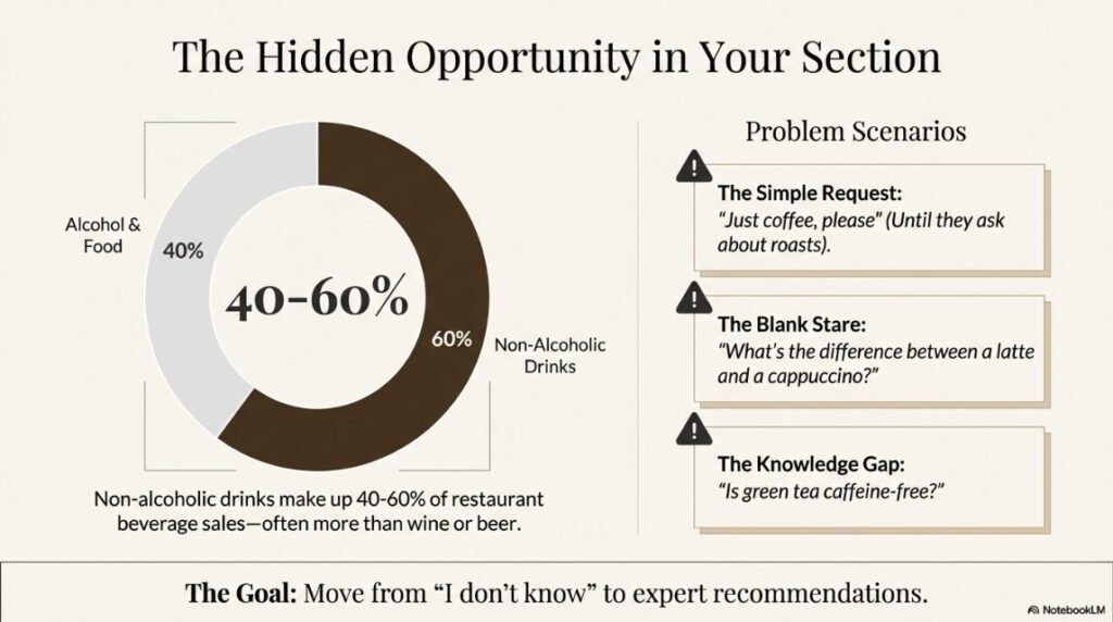 beverage sales account for 60% of drink sales