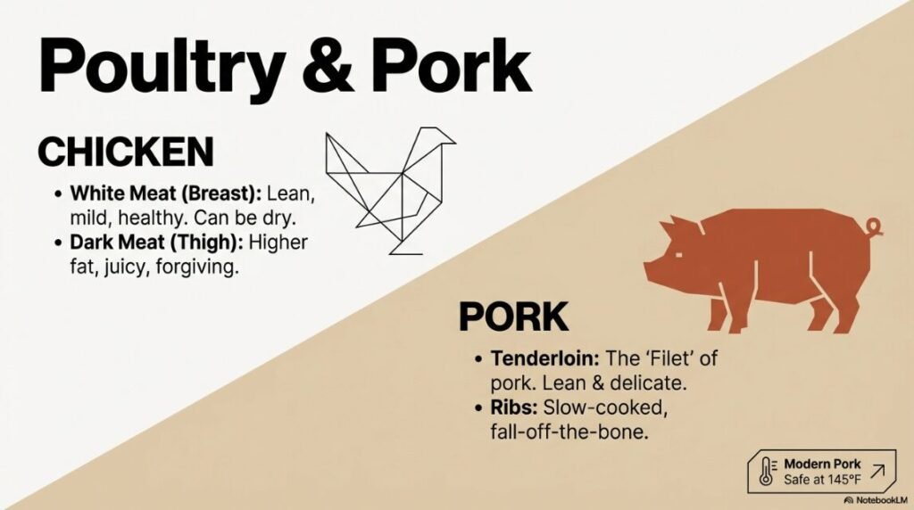 chicken or pork