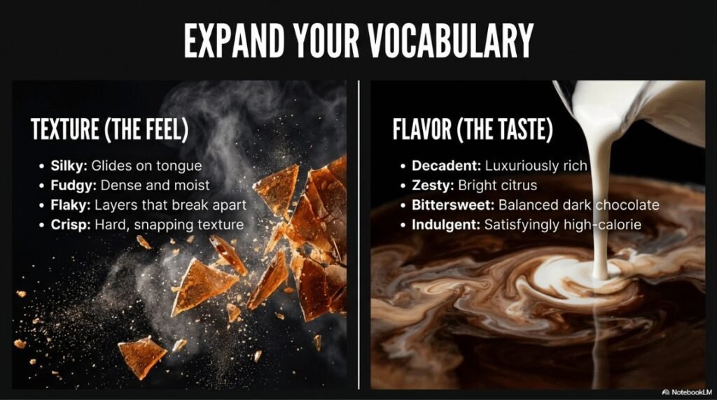 dessert vocabulary