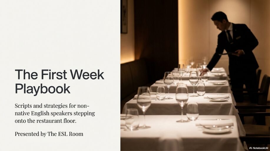 first week as a restaurant waiter