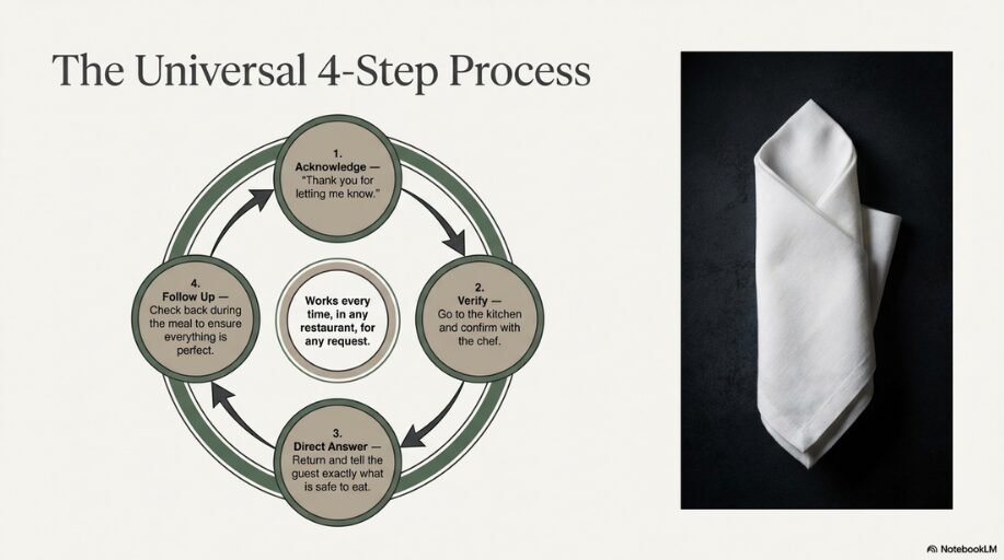 food allergy restaurant ordering process