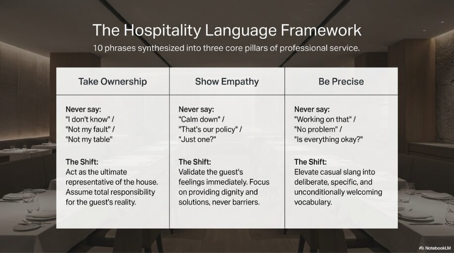 the hospitality language framework