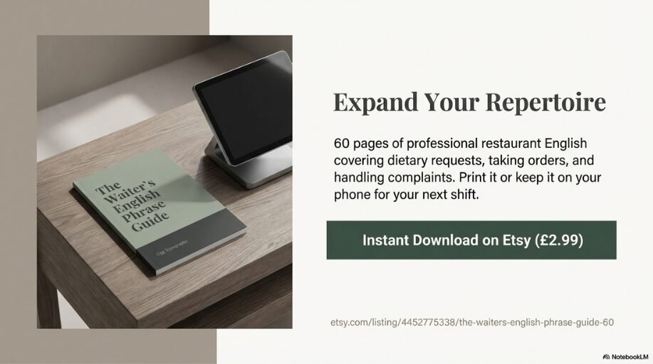 60 restaurant phrases for waiters