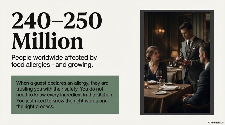 240 million people worldwide have food alergies