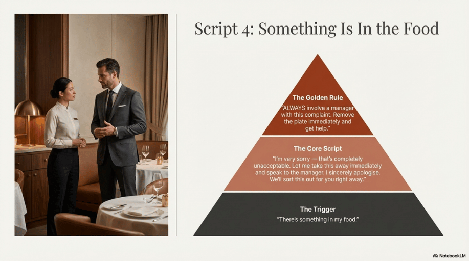 something is in the food waiter