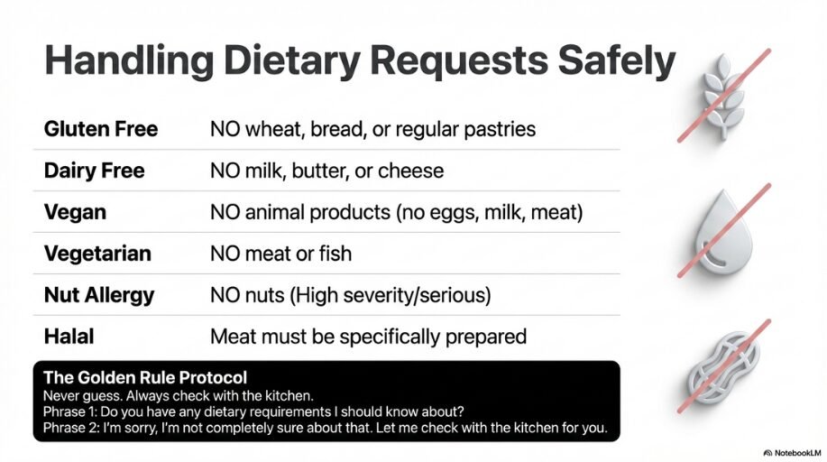 Handling Dietary Requests