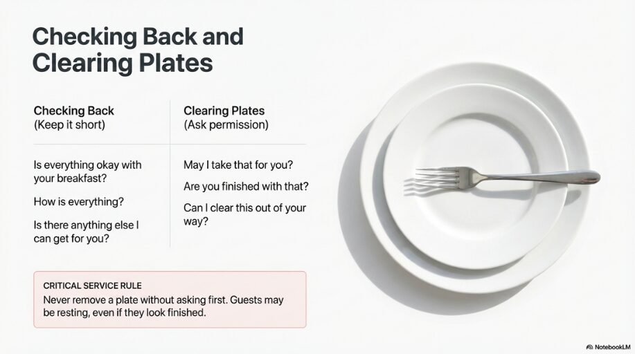 Checking Back and Clearing