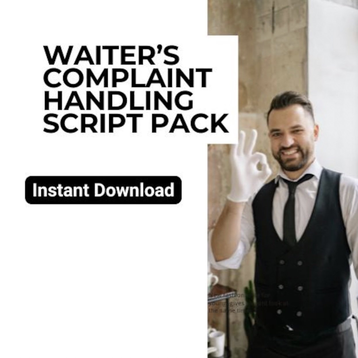Waiter's Complaint Handling Script Pack