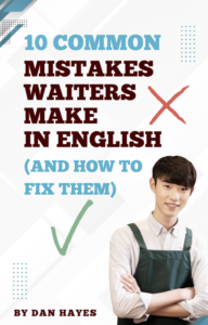 10 Common Mistakes Waiters Make in English — PDF cover