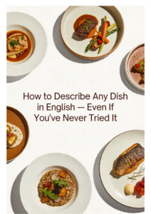 How To Describe Any Dish In English — PDF cover